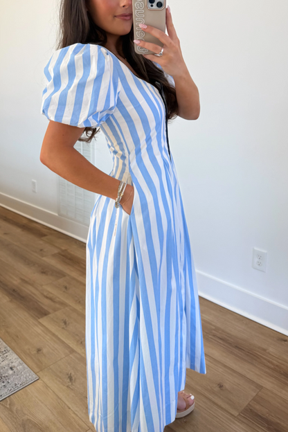 The Carolina Stripe Midi