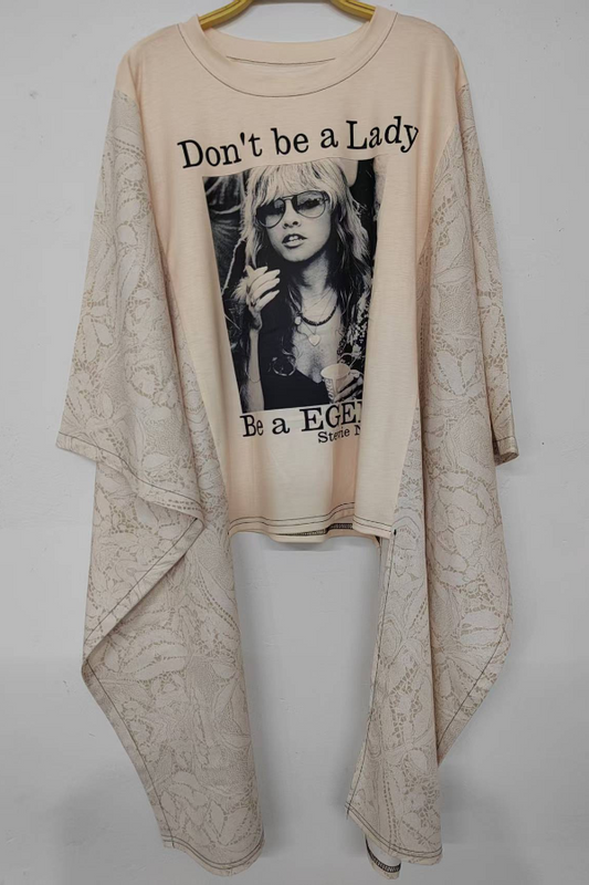 Stevie Nicks Printed Dolman Sleeve Tee (No Back Pocket)