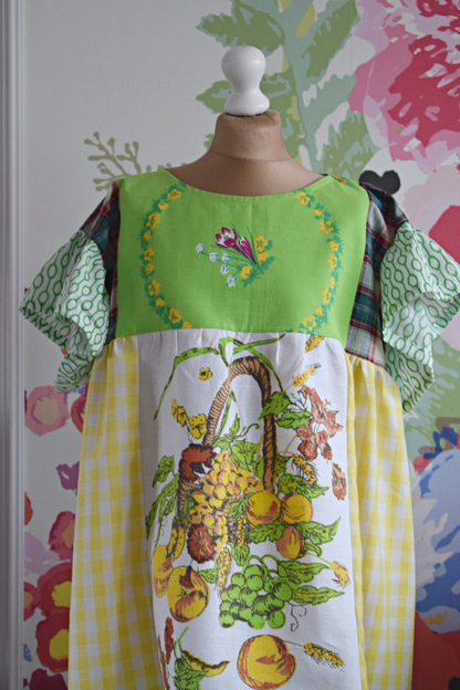 Fruit And Vegetable Recycled Dress