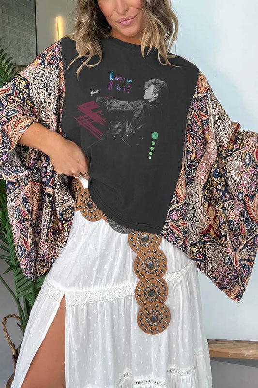David Bowie Print Tee（No Patch）