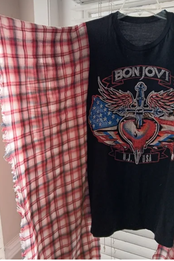 Bon Jovi Graphic Print Tee (No Patch)