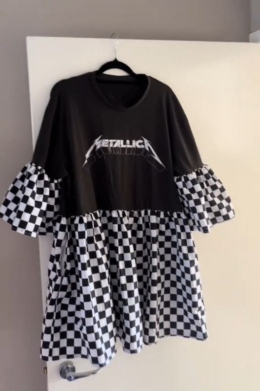 Metallica Recycled Dress