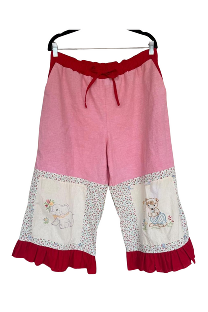 Women's Color-block Patchwork Pants