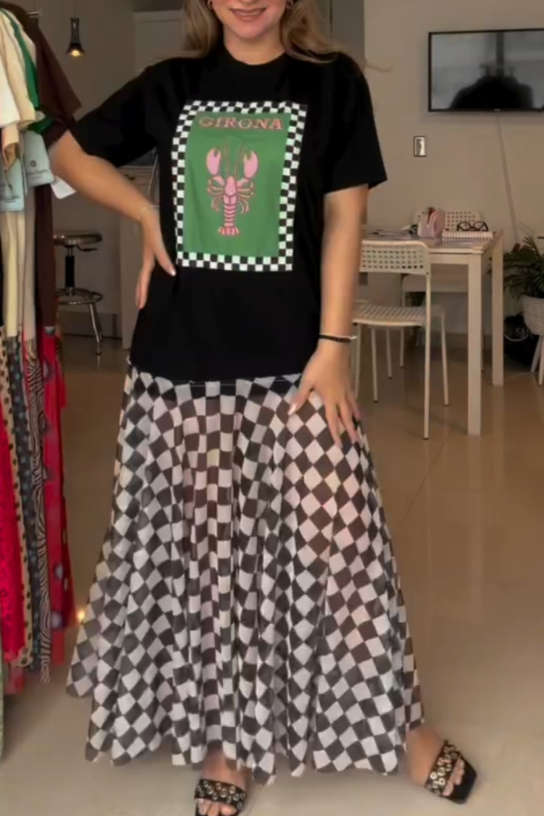 Lobster Print Recycled Dress