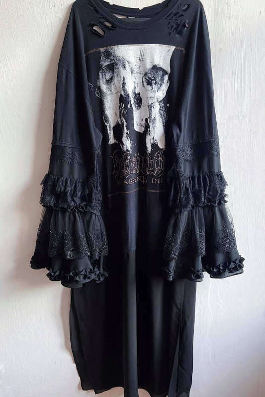 Behemoth In Absentia Dei Print Long Dress