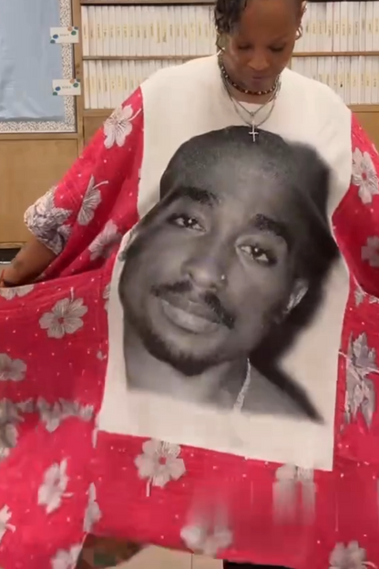 Tupac Shakur Bat-Sleeve Tee