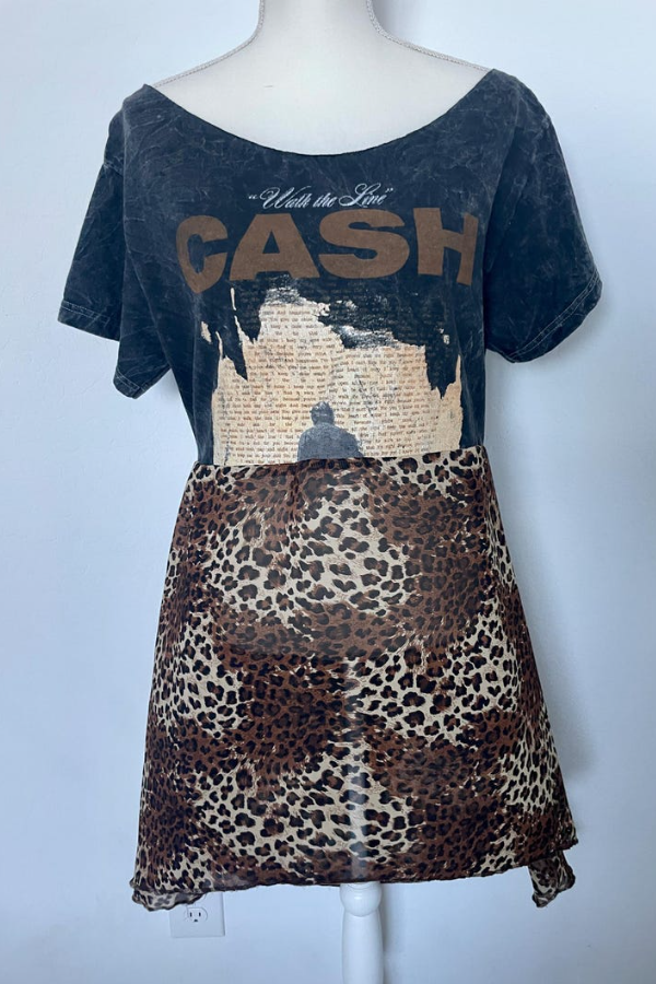 Johnny Cash Recycled Dress