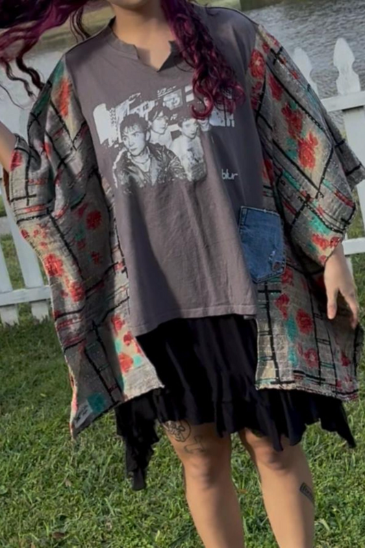 BLUR VINTAGE CANTA CAPE T-SHIRT TOP
