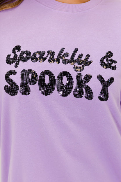 Sparkly & Spooky Sequin Embellished Sweatshirt
