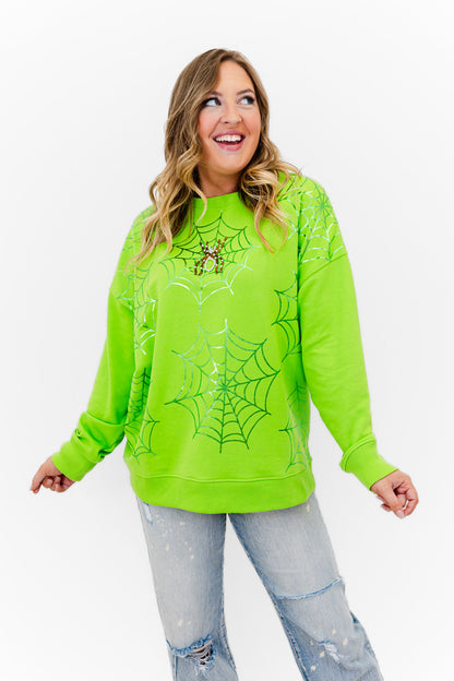 Spooky Web Glow Sweatshirt