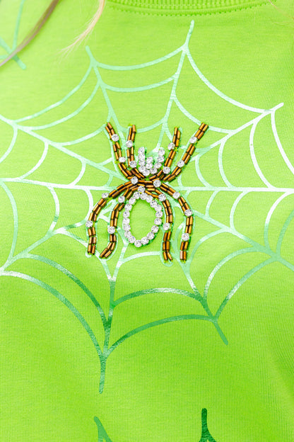 Spooky Web Glow Sweatshirt