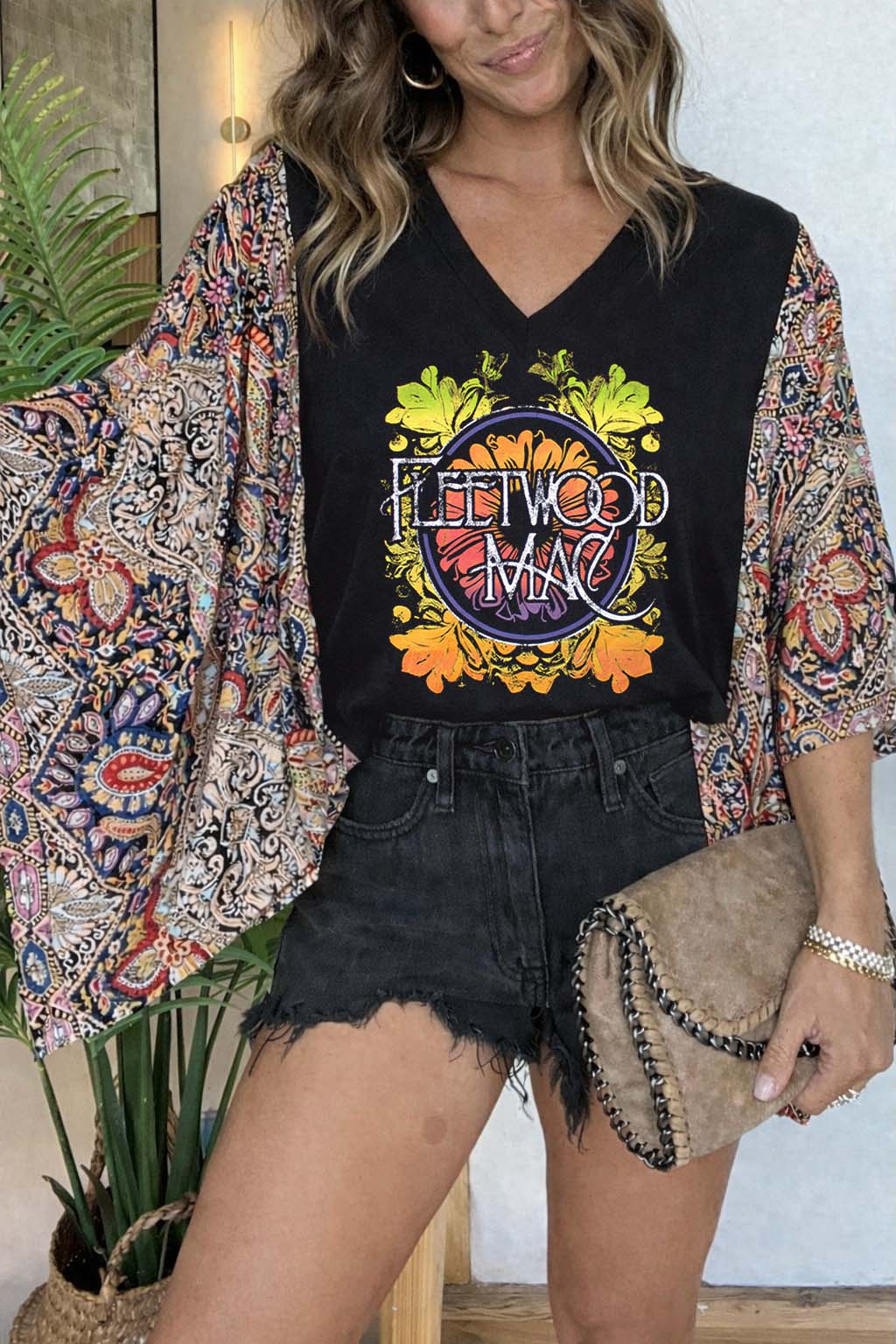 Fleetwood Mac V-neck Tee（No Patch）