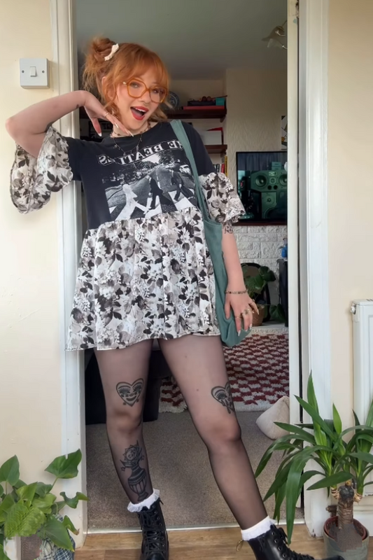 The Beatles Upcycled Tee