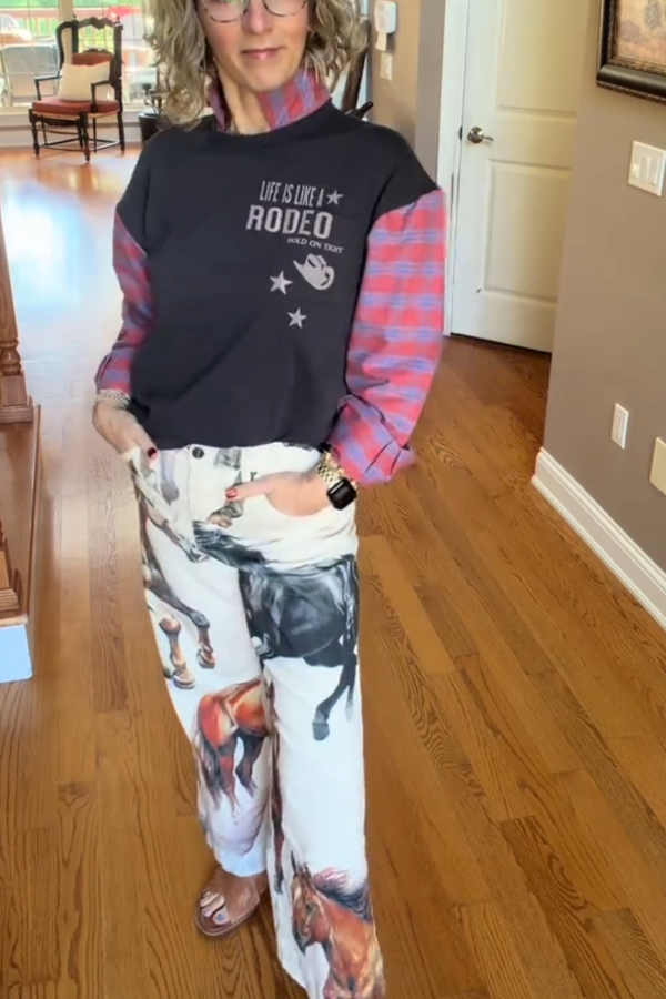Wild West Rodeo Recycled Top