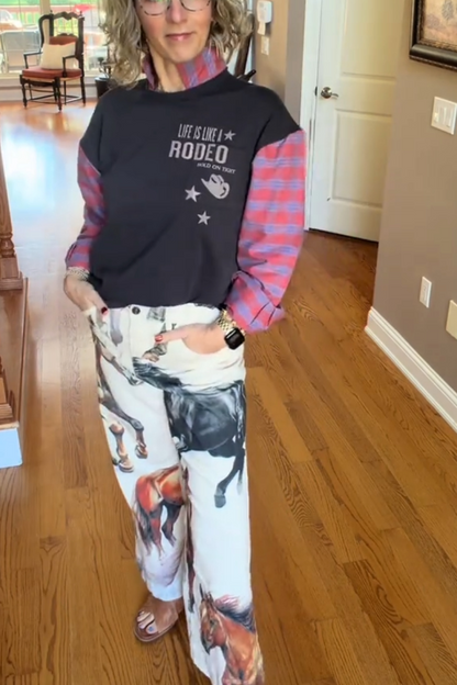 Wild West Rodeo Recycled Top