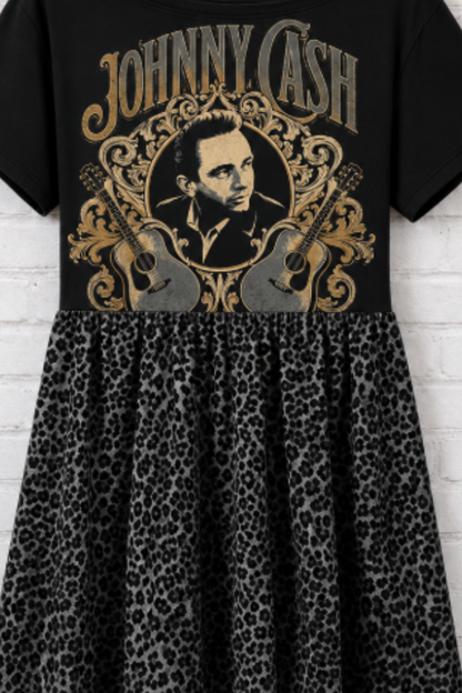 "Johnny Cash" Dress Upcycled