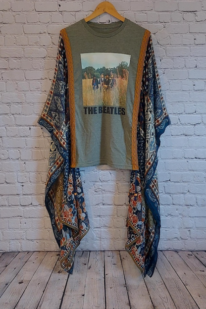 The Beatles Printed Dolman Sleeve T-Shirt Top