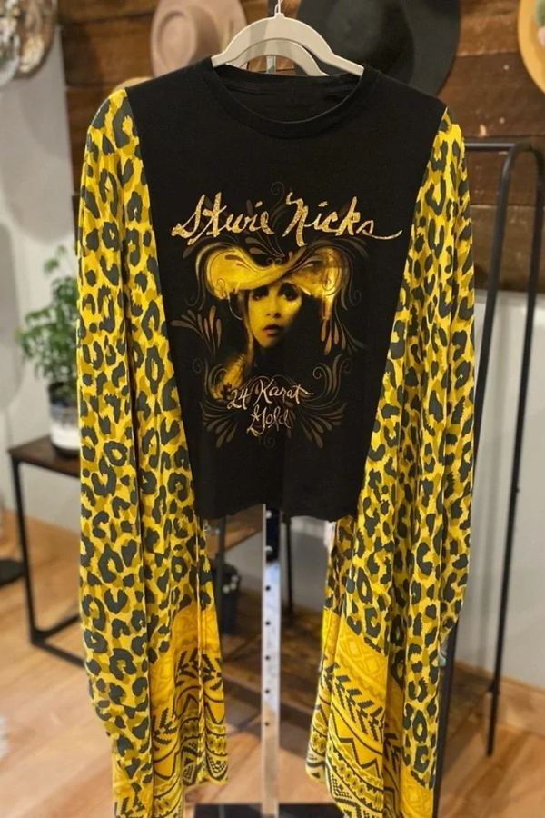 Stevie Nicks Mix Bat Sleeve T-Shirt Top