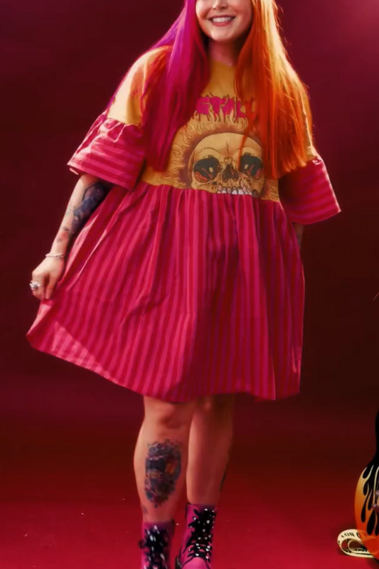 Metallica Recycled Dress