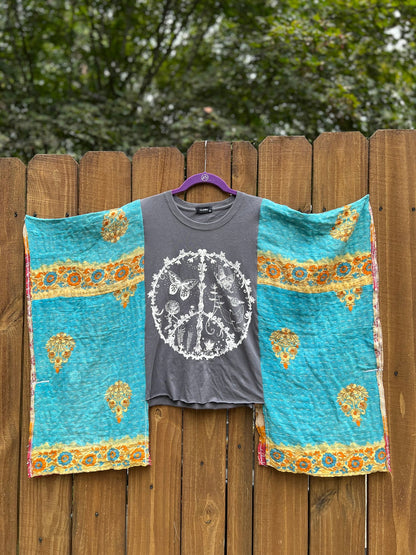 PEACE turquoise Mix & Match Tee