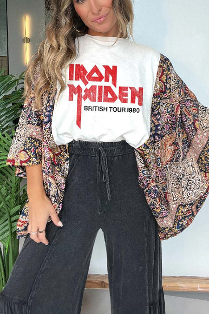 Iron Maiden - British Tour 1980 Mix & Match Tee（No Patch）