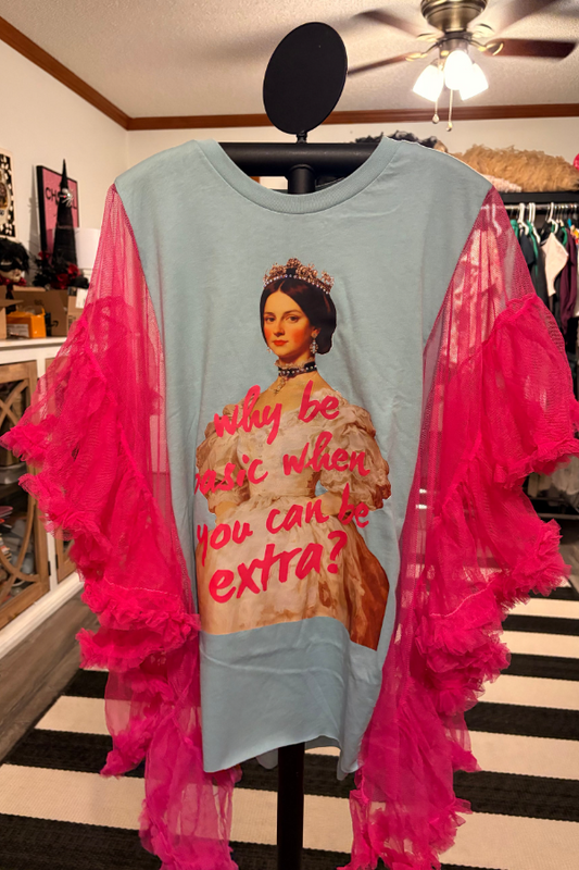 Altered Renaissance Print Dolman Sleeve Tee