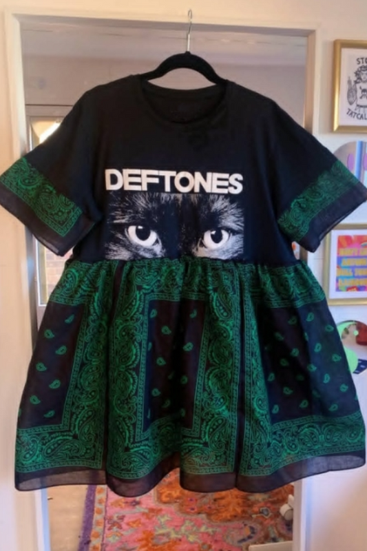 Deftones Upcycled Dress