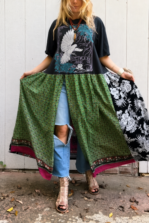 Fleetwood Mac Band Double Split Maxi Tee