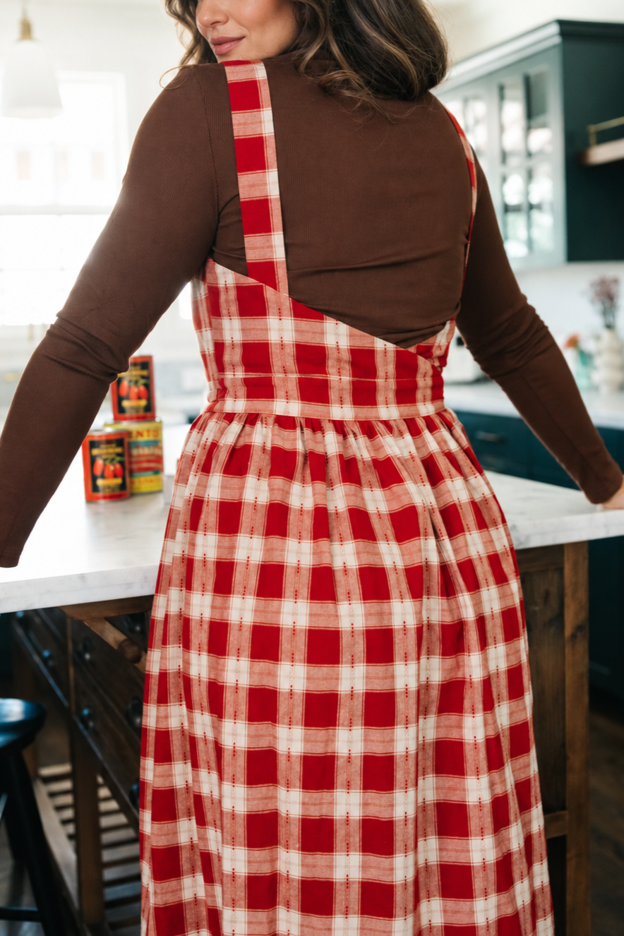 Housedress Red Sauce Plaid