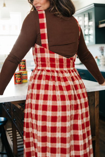 Housedress Red Sauce Plaid