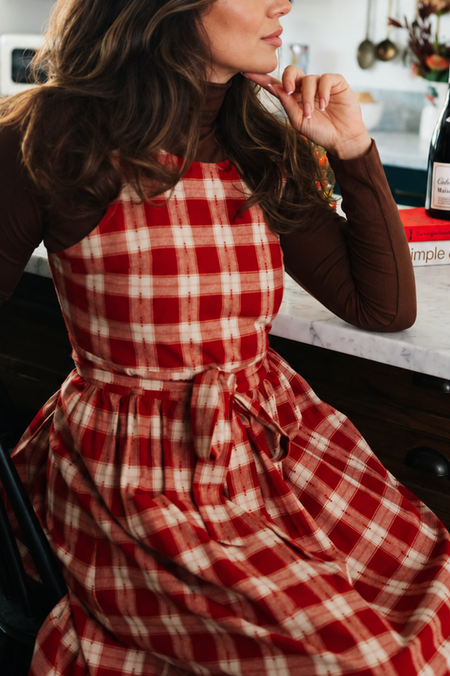 Housedress Red Sauce Plaid