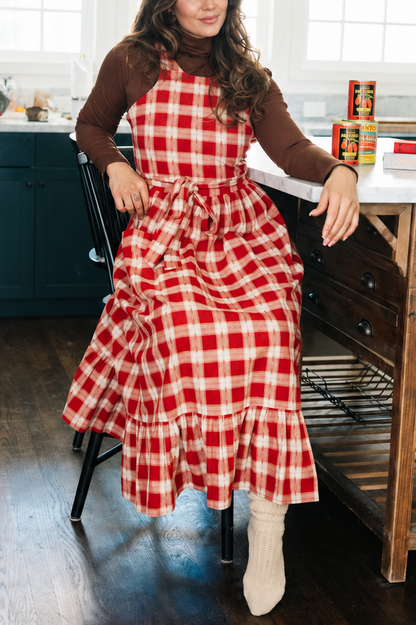 Housedress Red Sauce Plaid