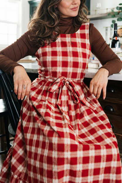 Housedress Red Sauce Plaid