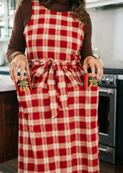 Housedress Red Sauce Plaid