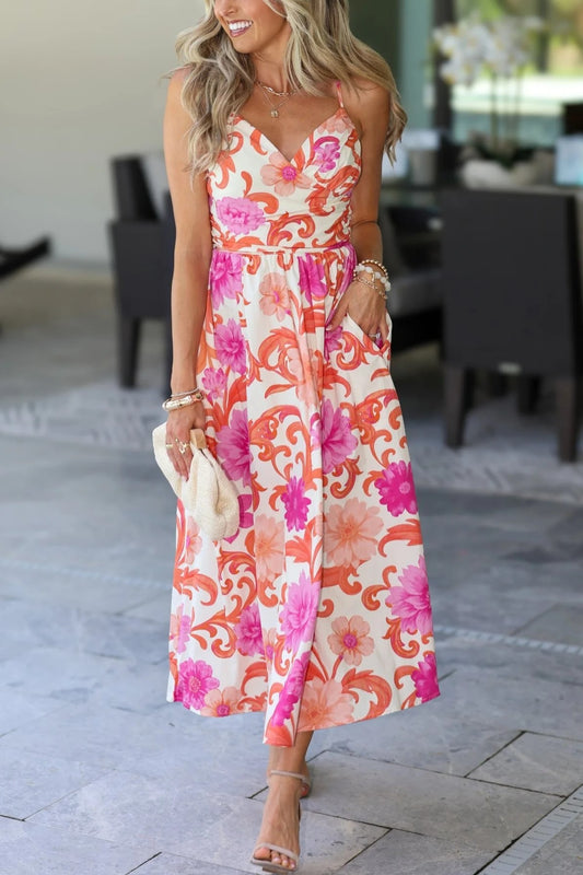 Sunset Sorbet Midi Dress