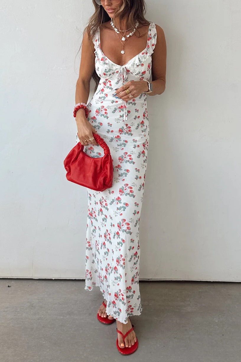 Strawberry Picking Maxi Dress