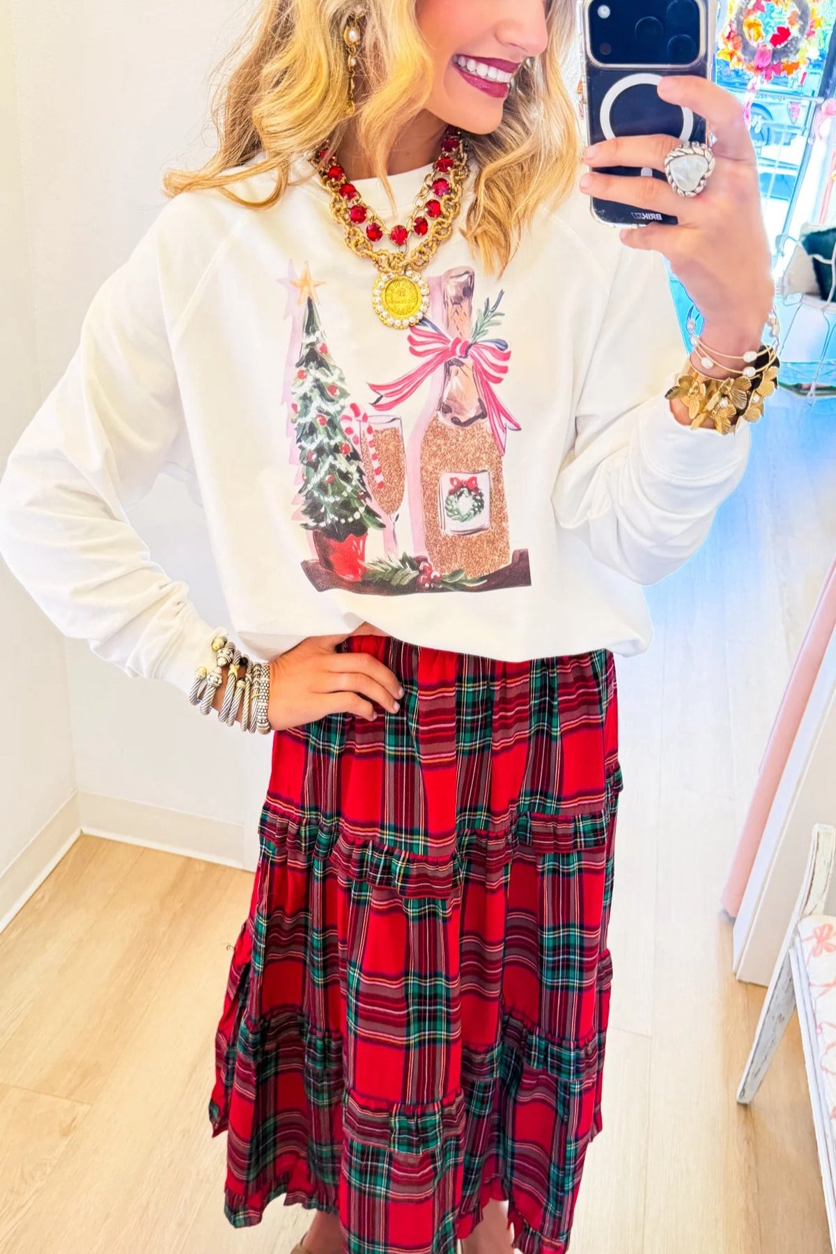 Christmas Champagne Sweatshirt