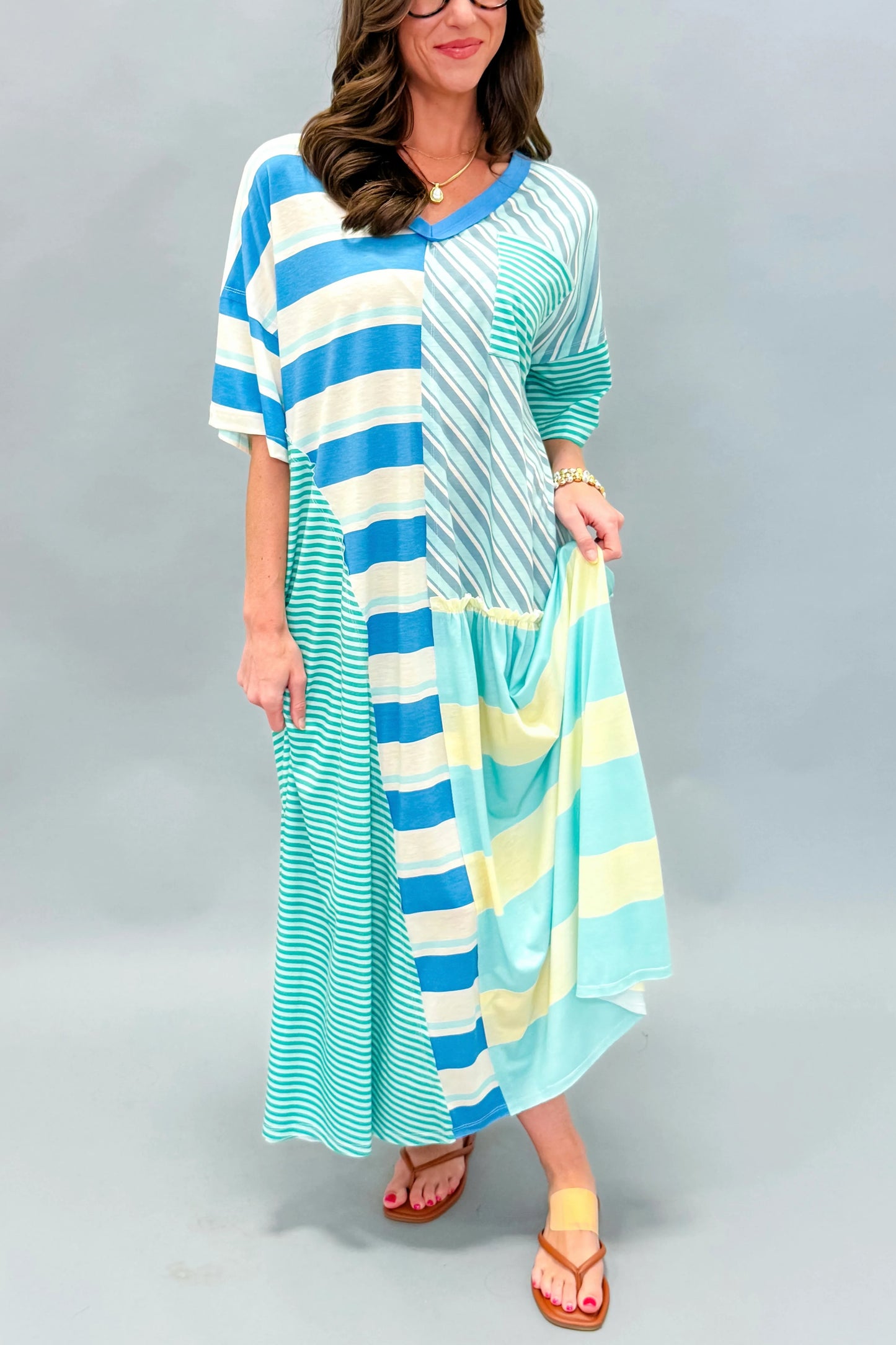 Chelsea Striped Maxi Dress