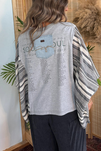 Tim McGraw/Faith Hill Mix & Match Tee Grey Stripe