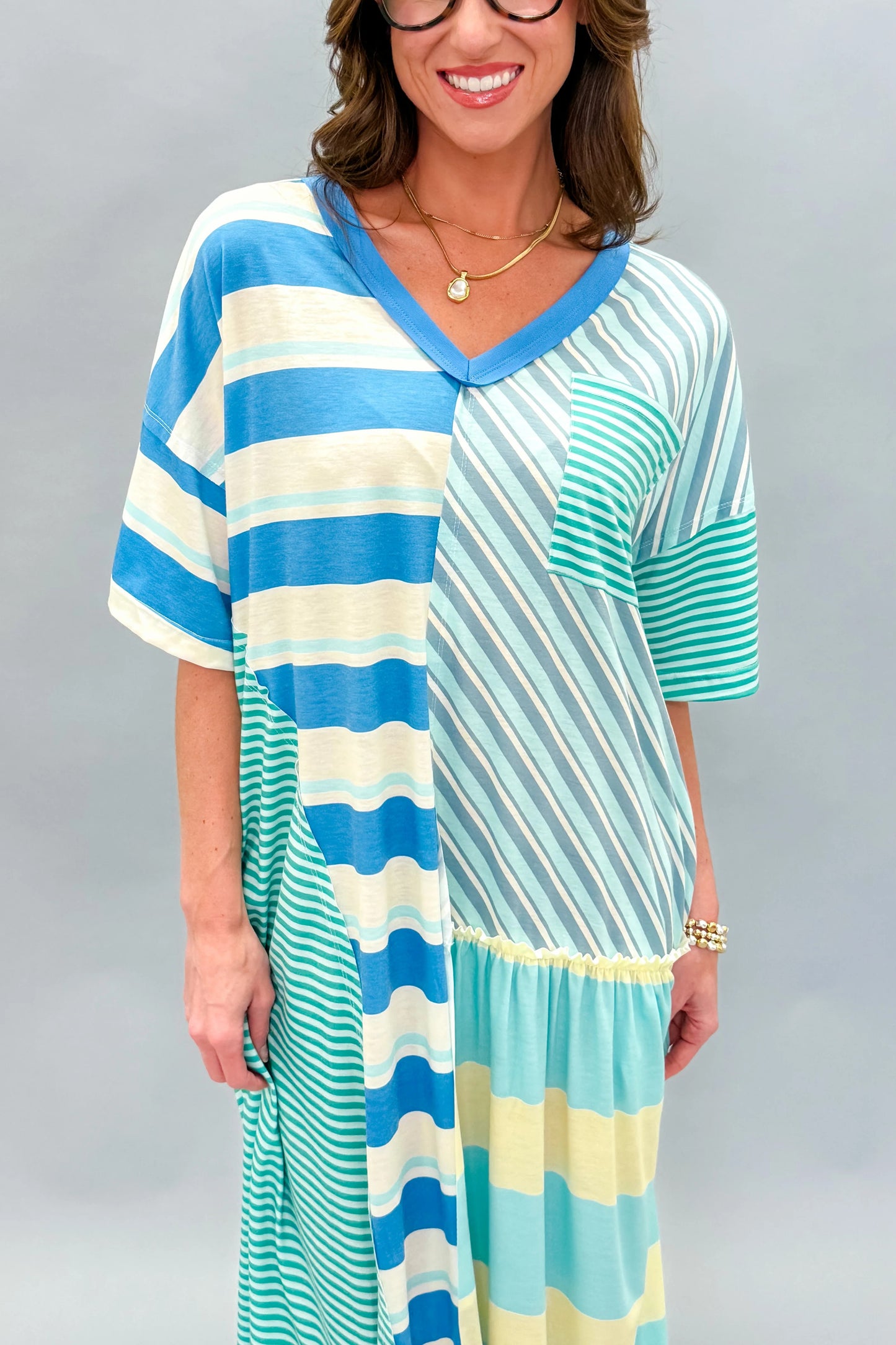 Chelsea Striped Maxi Dress