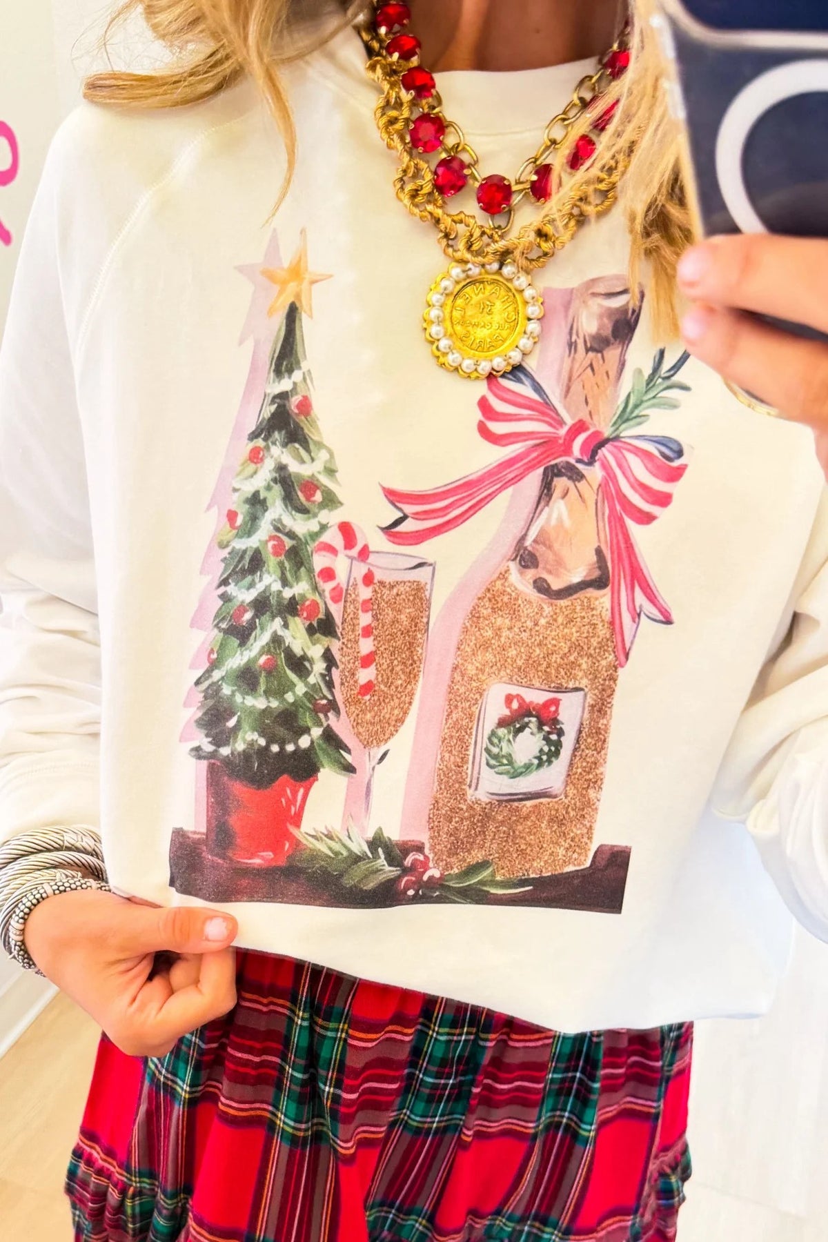 Christmas Champagne Sweatshirt