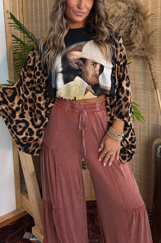 Brad Paisley Mix & Match Tee Black Cheetah