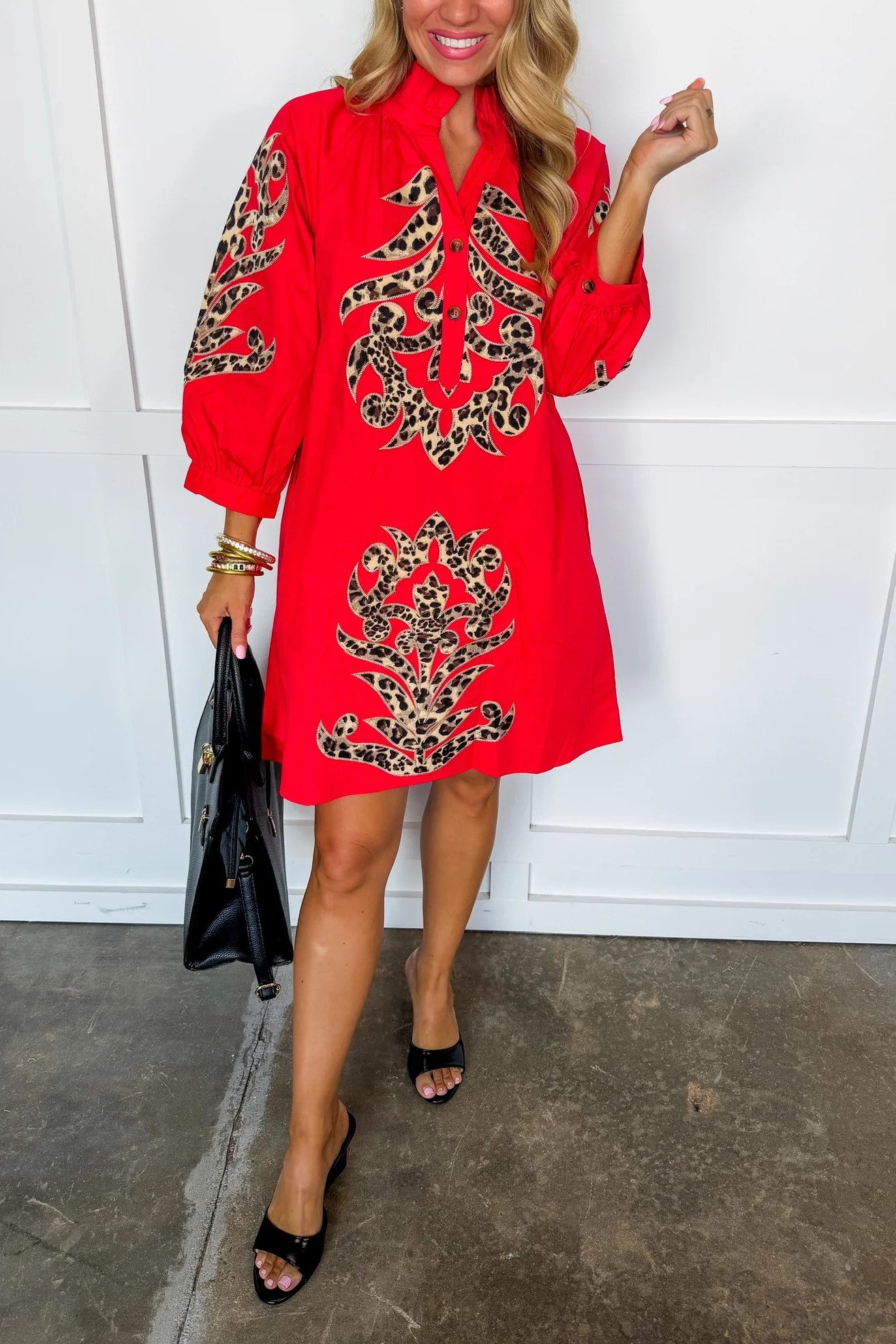 Leopard Luxe Shift Dress
