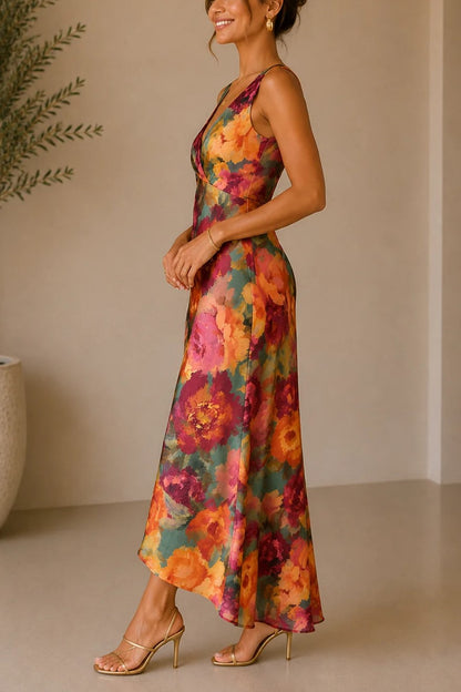Parisian Floral Alicia Midi Dress