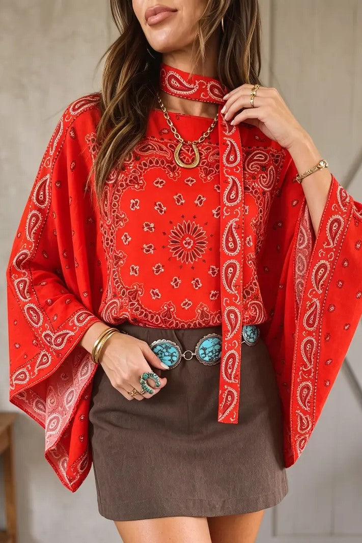Vintage Paisley Christmas Mix & Match Tee（No Patch）