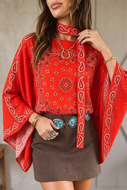 Vintage Paisley Christmas Mix & Match Tee（No Patch）