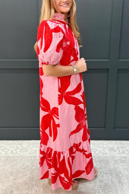 Botanical Cotton Midi Dress