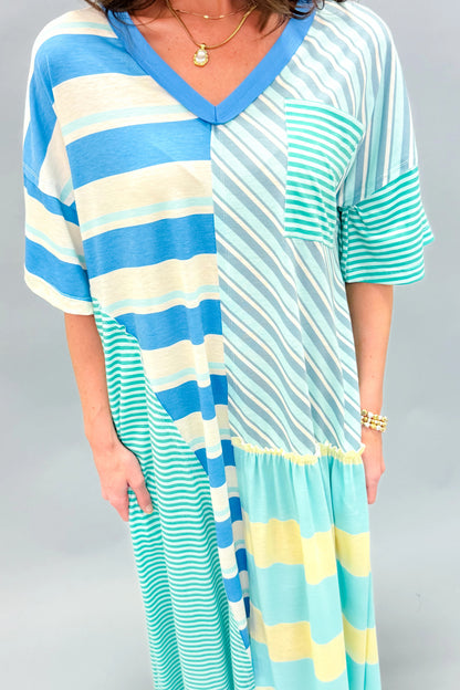 Chelsea Striped Maxi Dress