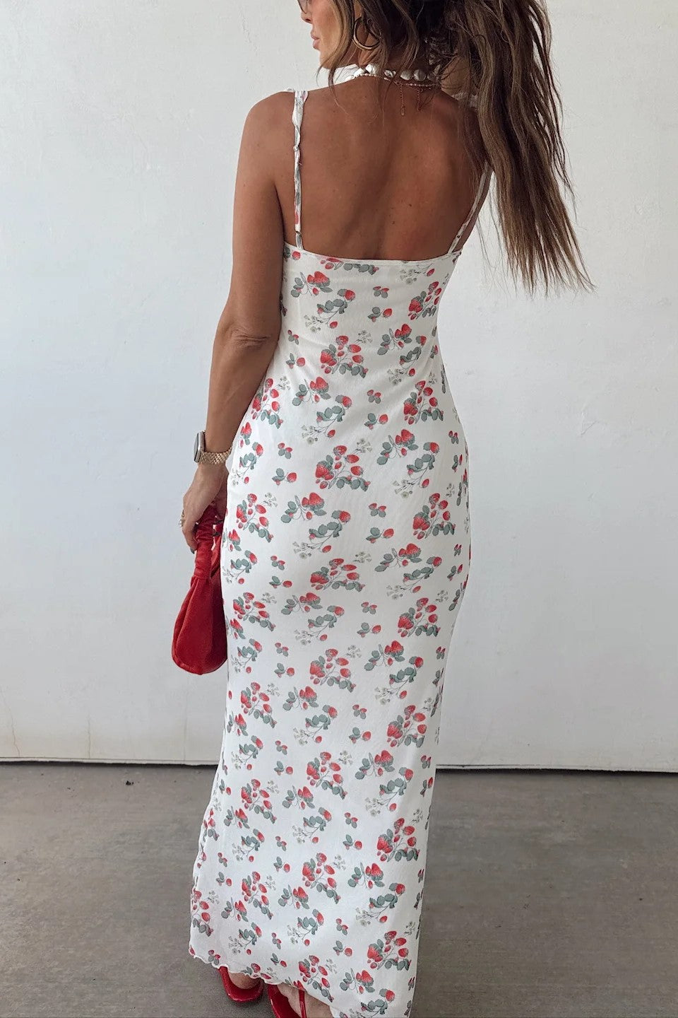 Strawberry Picking Maxi Dress