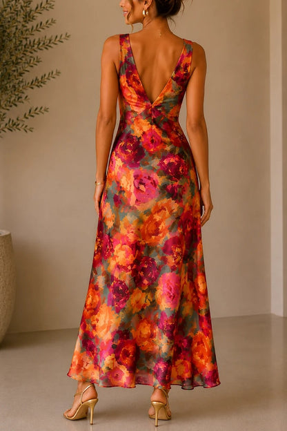 Parisian Floral Alicia Midi Dress